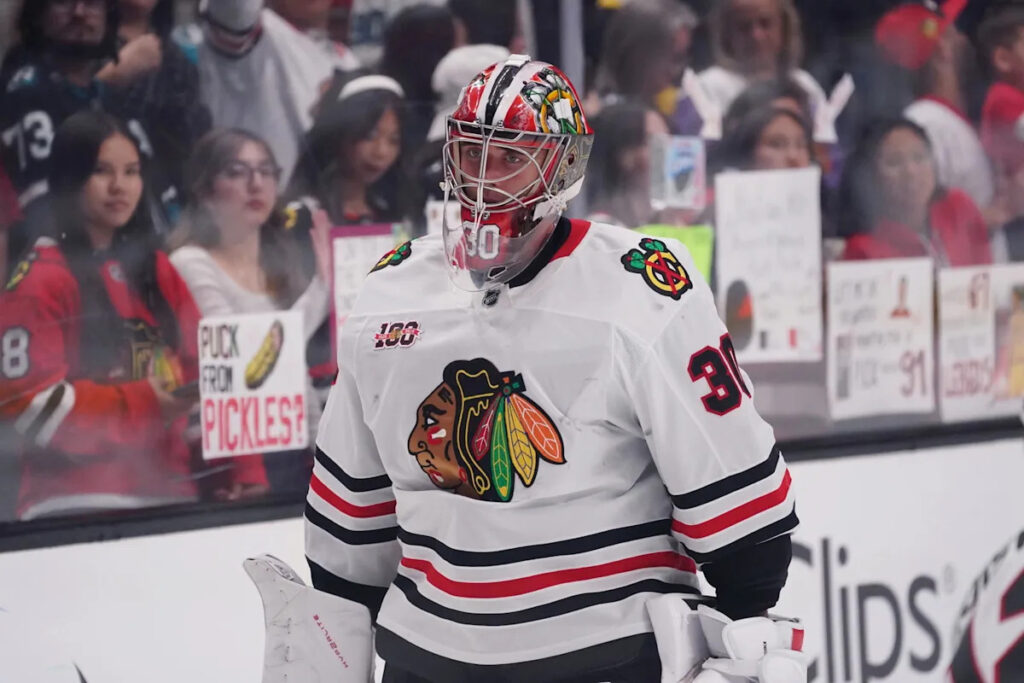 Blackhawks Goalie Ranked Among NHL’s Best Players Of 2025-26 Season Blackhawks Goalie Ranked Among NHL’s Best Players Of 2025-26 Season