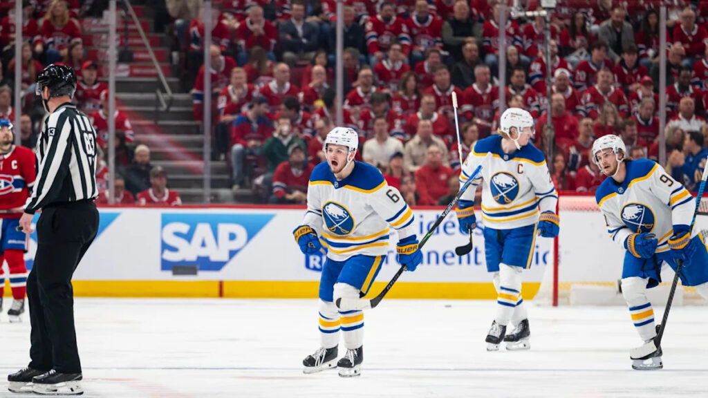 Benson breaks tie on birthday, Sabres beat Canadiens 3-2 in Game 4 to even series