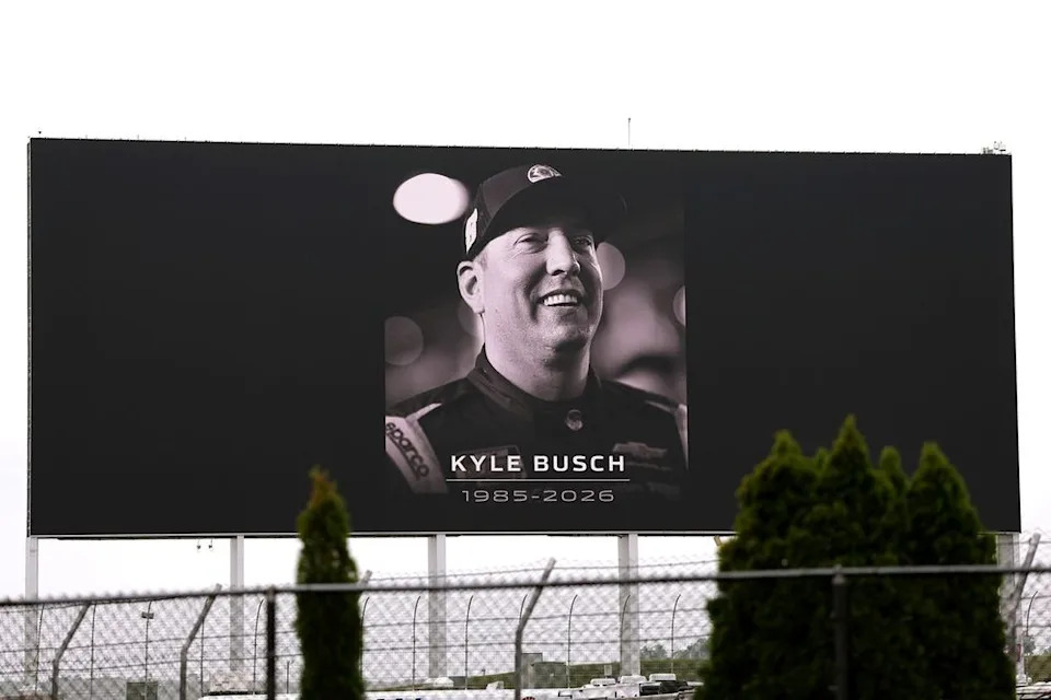 Kyle Busch tribute at Charlotte Motor Speedway