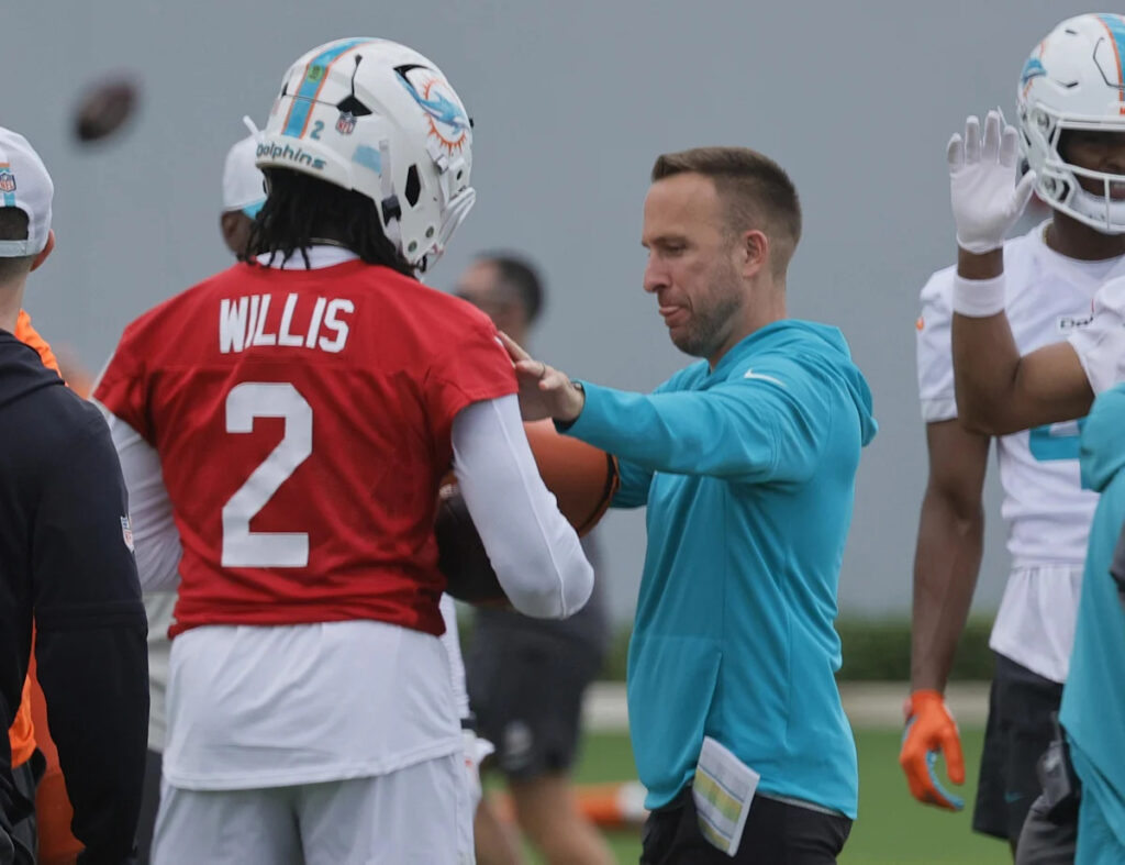 Dolphins HC doesn’t want Malik Willis to “overdo the whole leadership thing”