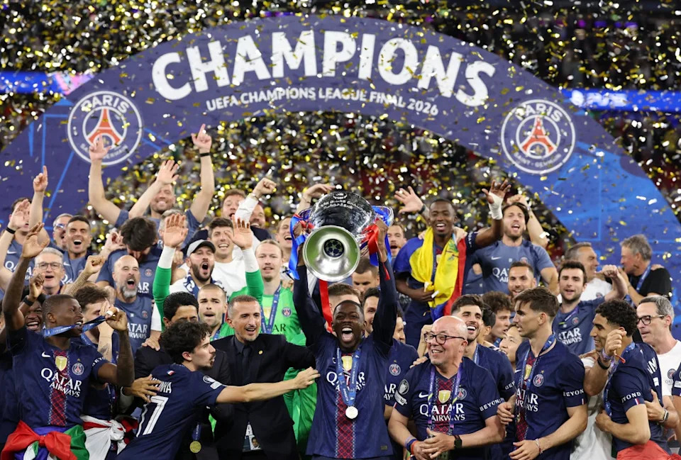 PSG became the first side since Real Madrid in 2018 to retain the Champions League trophy (Getty)