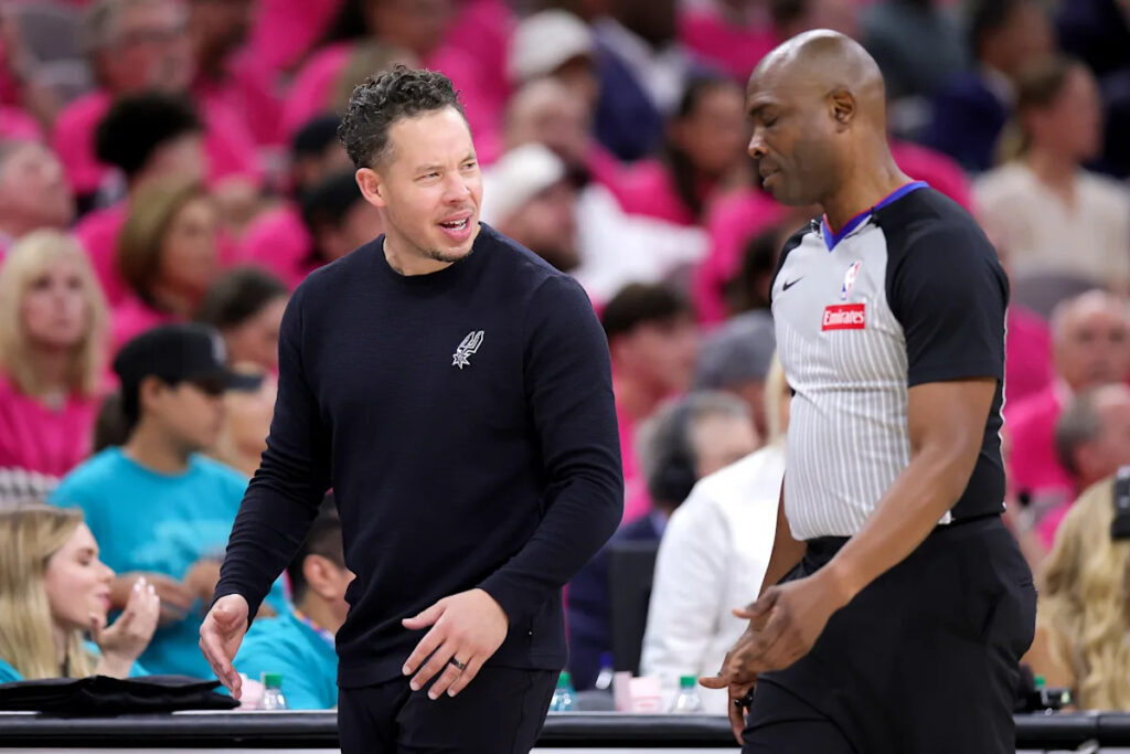 Spurs coach Mitch Johnson called for a technical after arguing over missed challenge attempt in Game 5 loss to Thunder