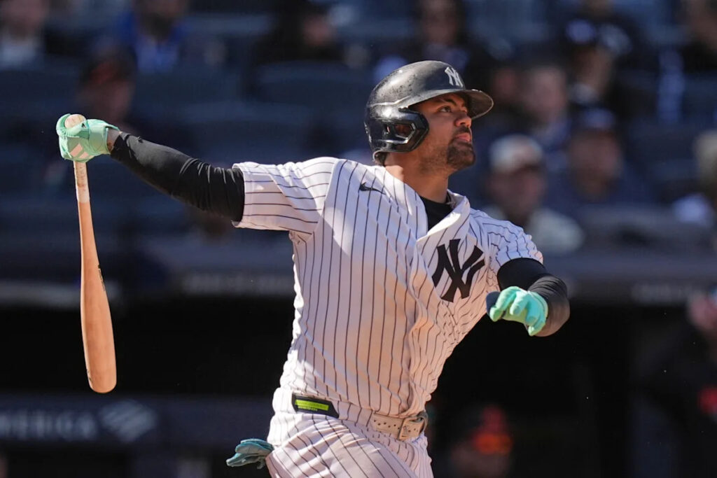 Jasson Dominguez gives Yankees rare glimpse of power from both sides of plate
