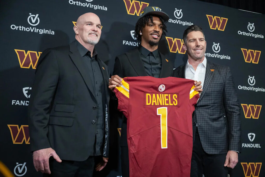 Will the Commanders treat Jayden Daniels’ contract like the Bengals and Joe Burrow or like the Texans and CJ Stroud?