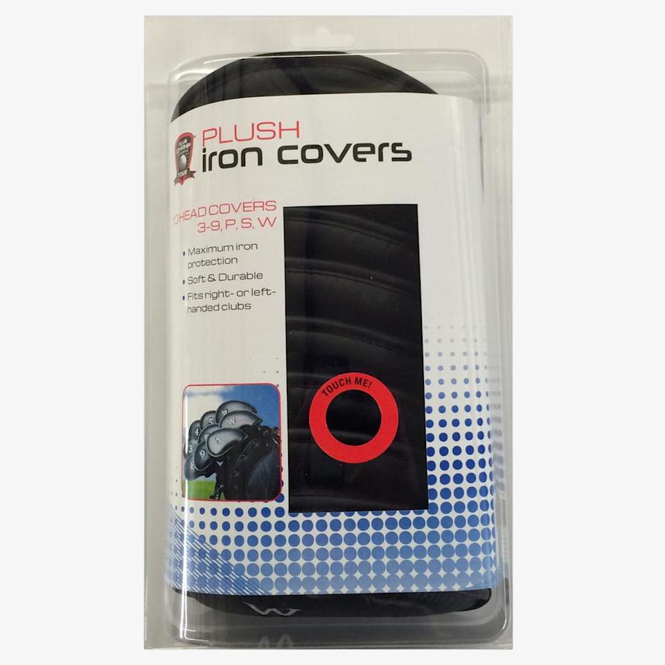 Plush Iron Covers, Black - Golf Gifts & Gallery