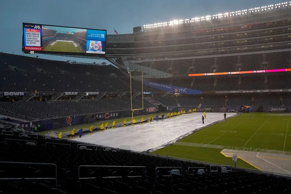 Soldier Field, the current home of the Chicago Bears. AP