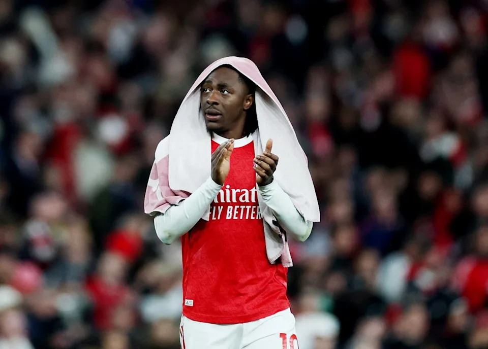 Eberechi Eze intervened to lighten Arsenal's training load (Reuters)