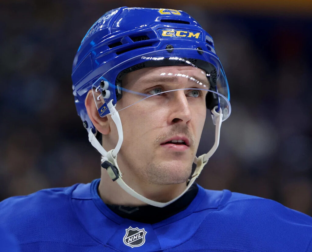 Sabres’ Beck Malenstyn continues killing penalty after skate hits hand
