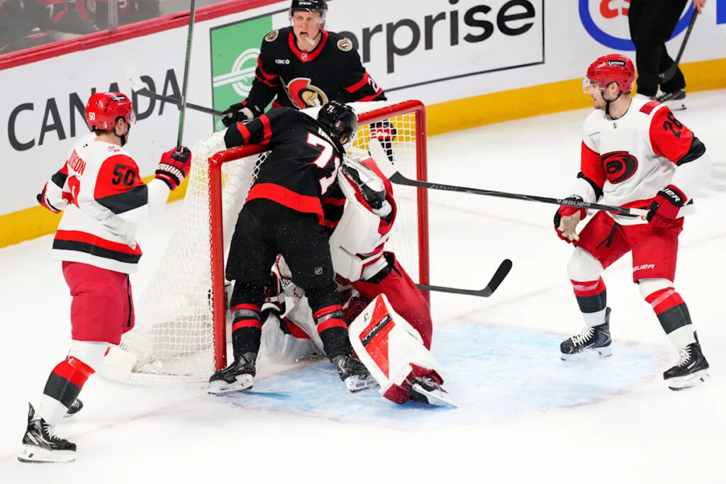 Senators’ Ridly Greig is suspended for two games for roughing in a playoff game