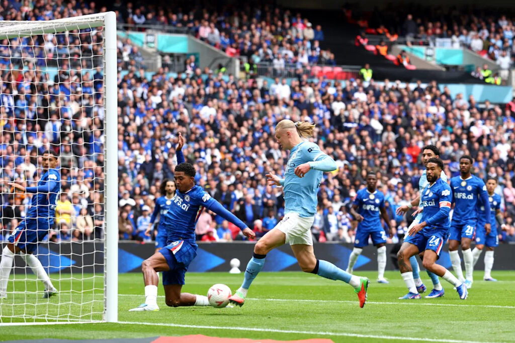 Wild Haaland stat sums up first half of FA Cup final 😅