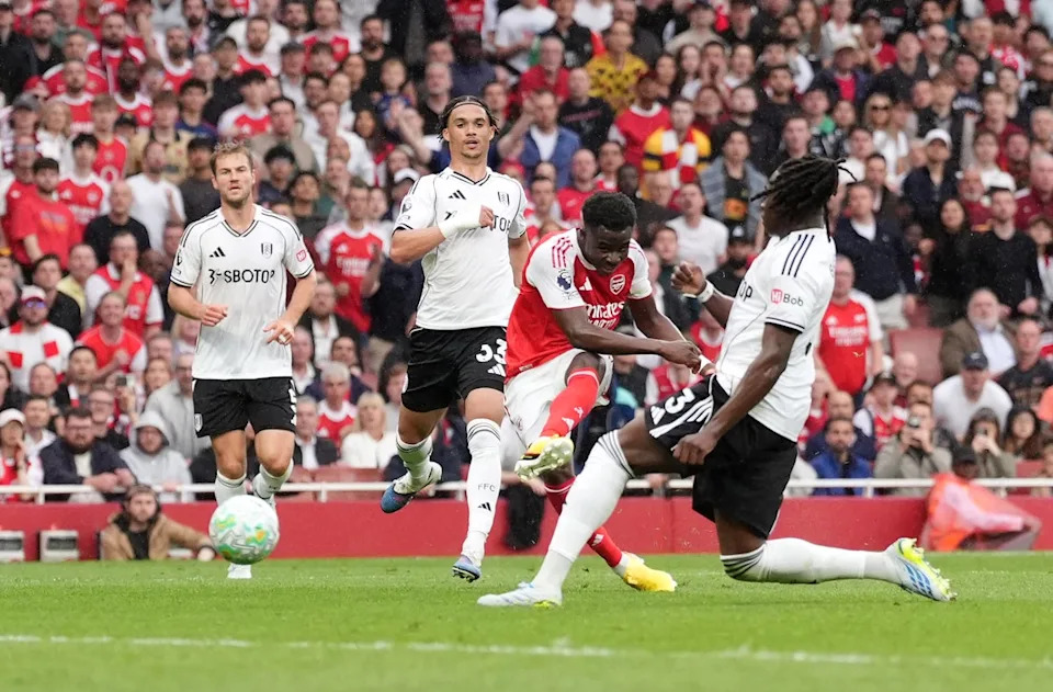 Bukayo Saka’s return inspired Arsenal to their best performance in months in the 3-0 win over Fulham (PA Wire)