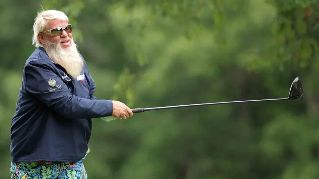 John Daly had a short putt. What followed ‘may be best thing you see’