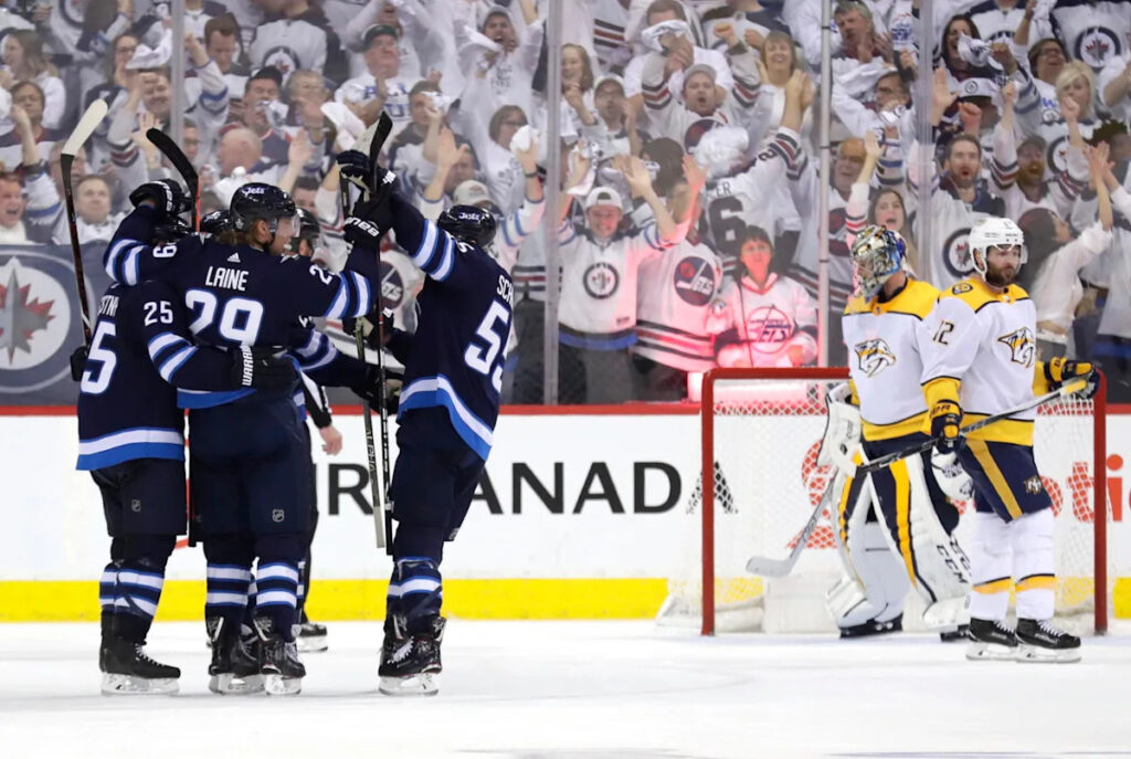 On This Day: Jets Score Seven Unanswered in Historic Game 3 Comeback vs. Nashville Predators