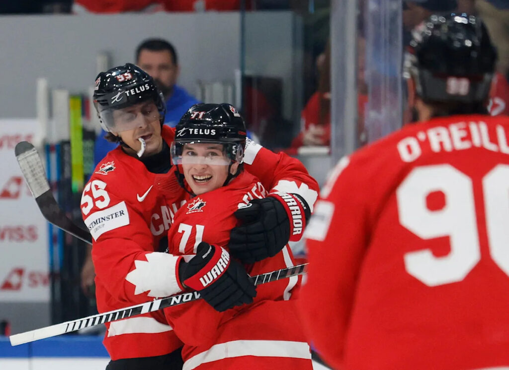 Sharks’ Macklin Celebrini receives individual awards at hockey worlds