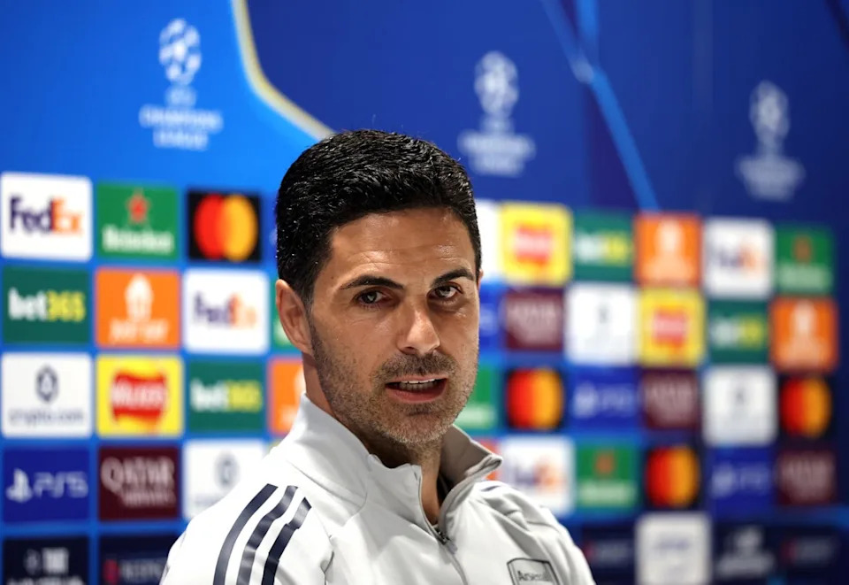 Arsenal manager Mikel Arteta challenged his team to play like 'beasts' (PA)