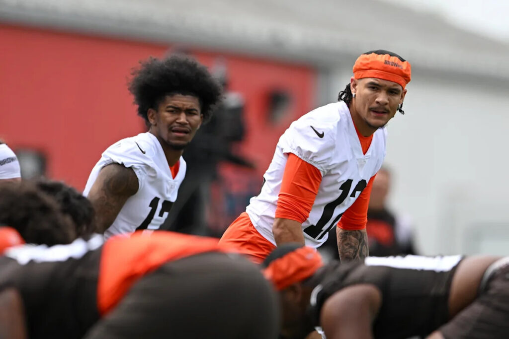 Browns WR Denzel Boston talks learning playbook, KC Concepcion, Cedar Point and more