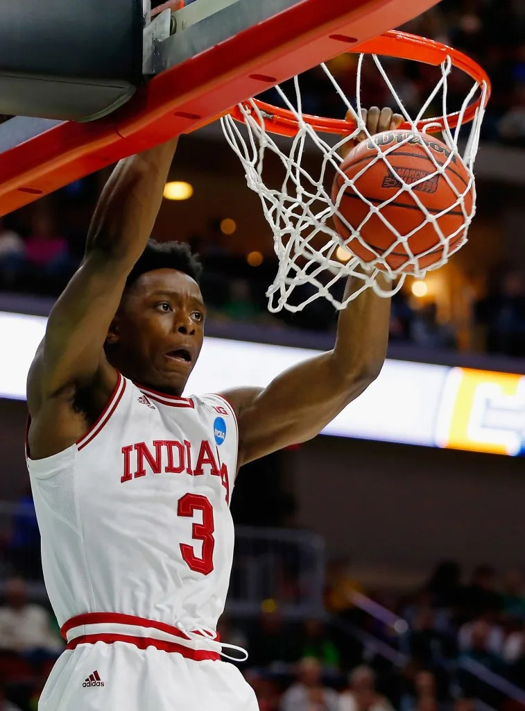 OG Anunoby played two seasons with the Indiana Hoosiers. Getty Images