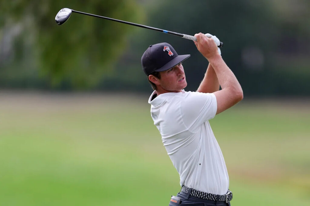 Oklahoma State golf’s Preston Stout wins NCAA championship as Cowboys advance