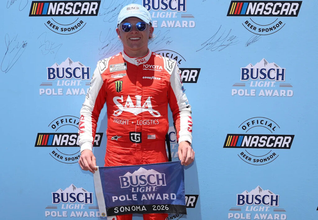 NASCAR starting lineup for Cup Series race at Sonoma in June 2026