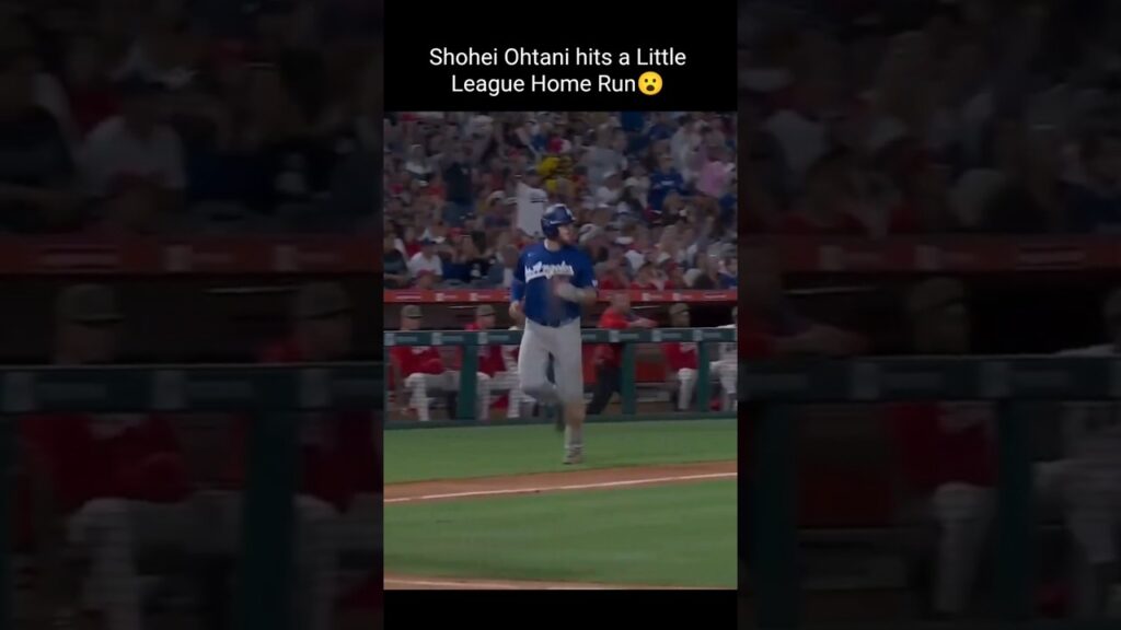 Shohei Ohtani hits a Inside the Park Little League Home Run vs. Angels #mlb #dodgers #baseball
