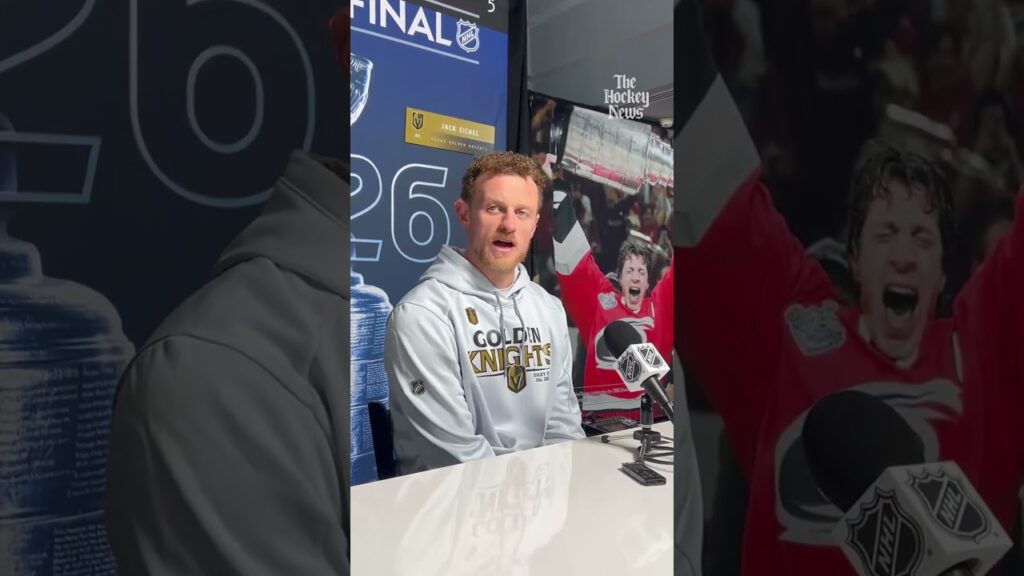 Vegas Knights Jack Eichel on what he learned about Jaccob Slavin internationally
