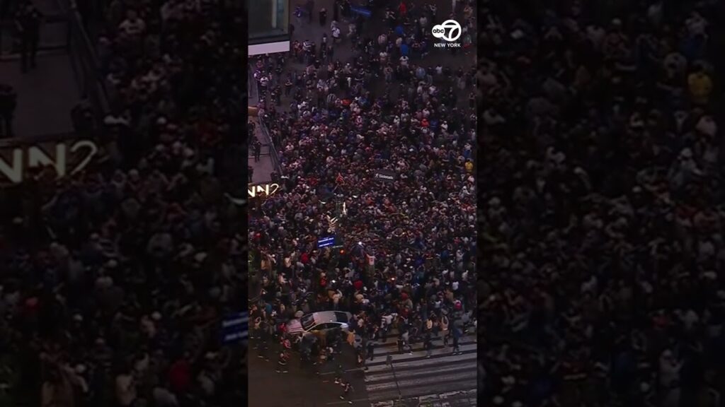 Fans celebrate in the streets after Knicks sweep Cavaliers to reach NBA Finals