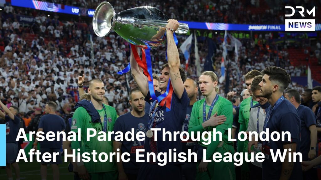 LIVE: Arsenal Celebrate Premier League Title With Massive London Parade | DRM News | AD14