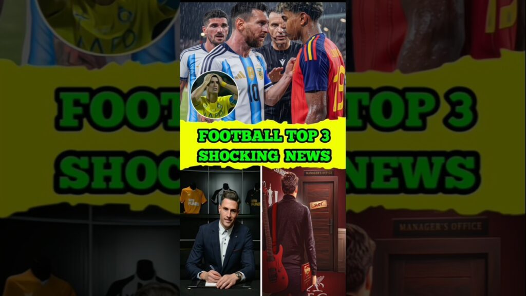 Football Top 3 SHOCKING News.. #Football #FootballNews #LamineYamal #Messi #WorldCup2026 #Liverpool