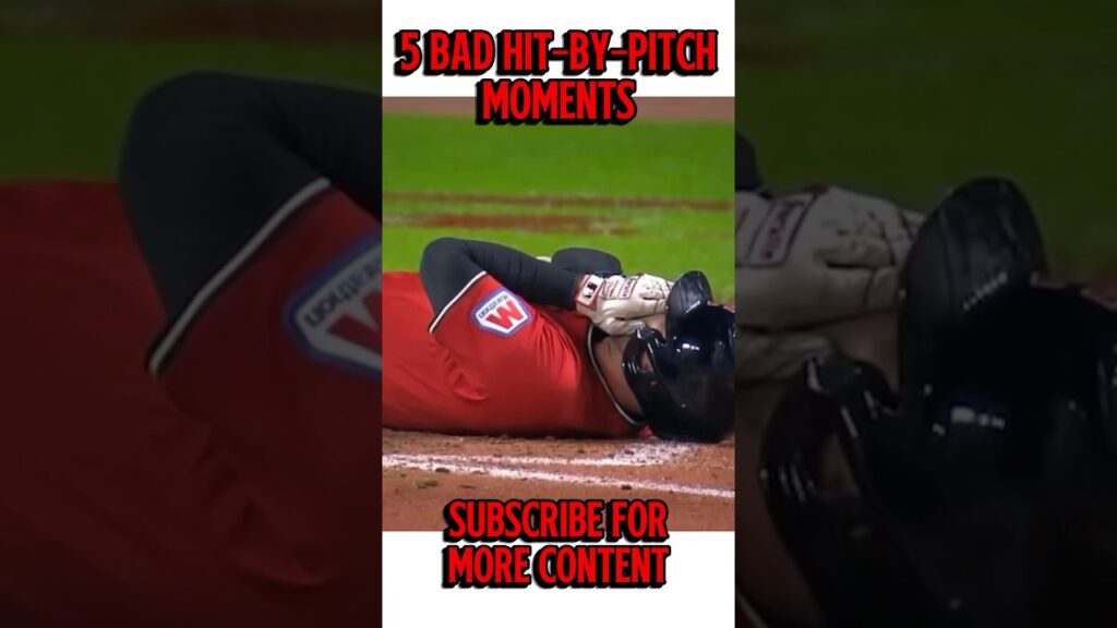 5 Bad Hit-By-Pitch Moments #baseball #mlb