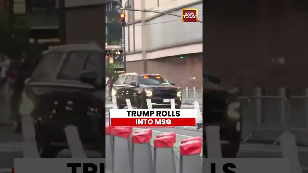 President Donald Trump Arrives At Madison Square Garden For NBA Finals Game 3 #trump #nba #usnews