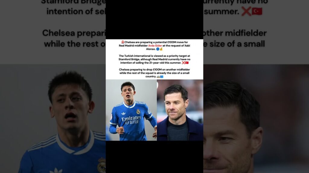 Xabi Alonso Arda Guler Real Madrid Transfer News Chelsea #premierleague #laliga