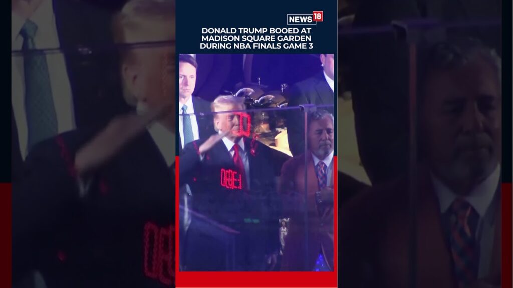 BOOED & CHEERED: Trump Gets Mixed Reaction at NBA Finals Game 3 in MSG | N18S