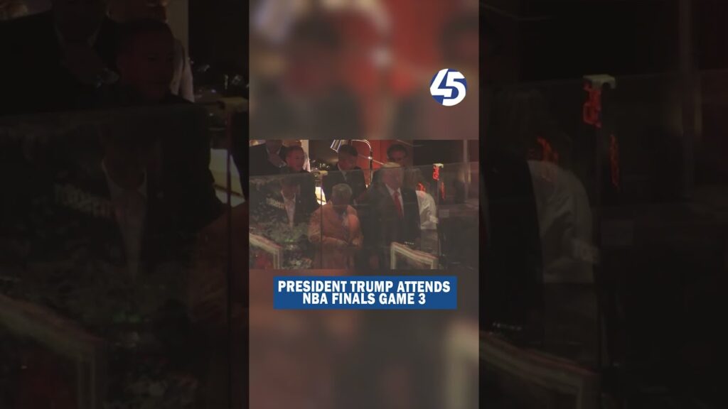 Trump attends NBA Finals Game 3