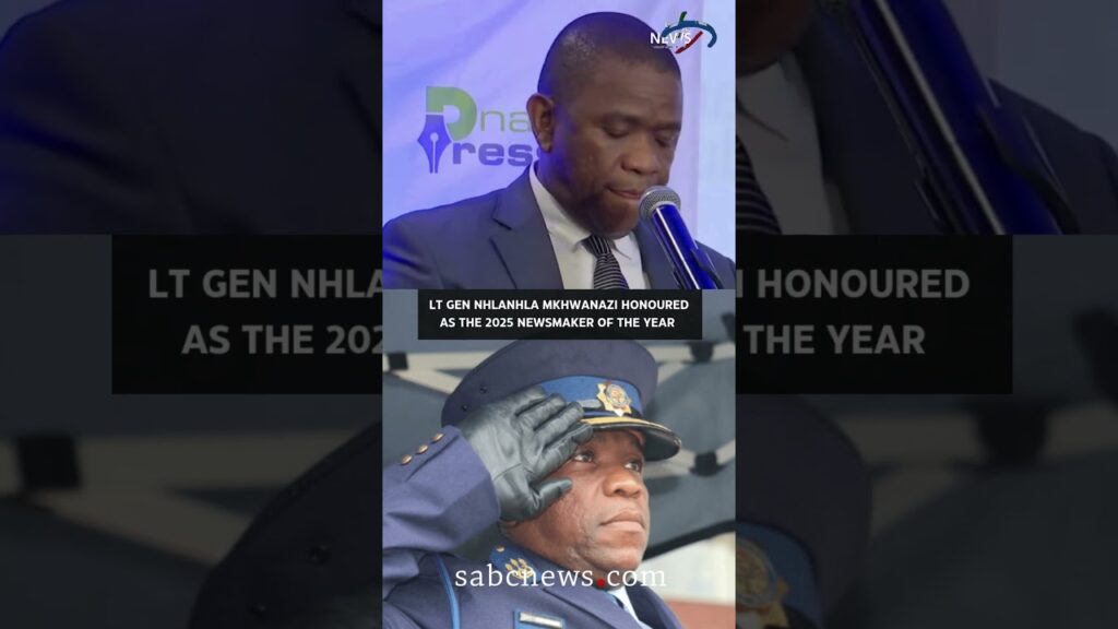 Lt Gen Nhlanhla Mkhwanazi honoured as the 2025 Newsmaker of the Year #sabcnews #nhlanhlamkhwanazi