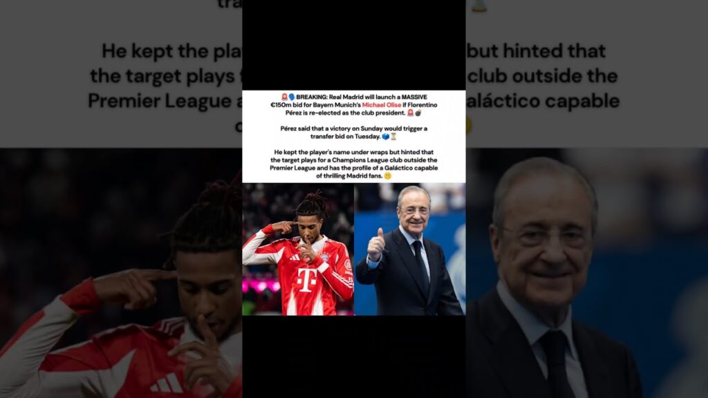 Michael Olise Bayern Munich Real Madrid Transfer News Florentino Perez #laliga #bundesliga