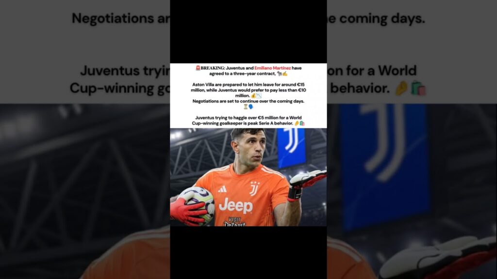 Emiliano Martinez Argentina Goalkeeper Juventus Transfer News #premierleague #fifaworldcup