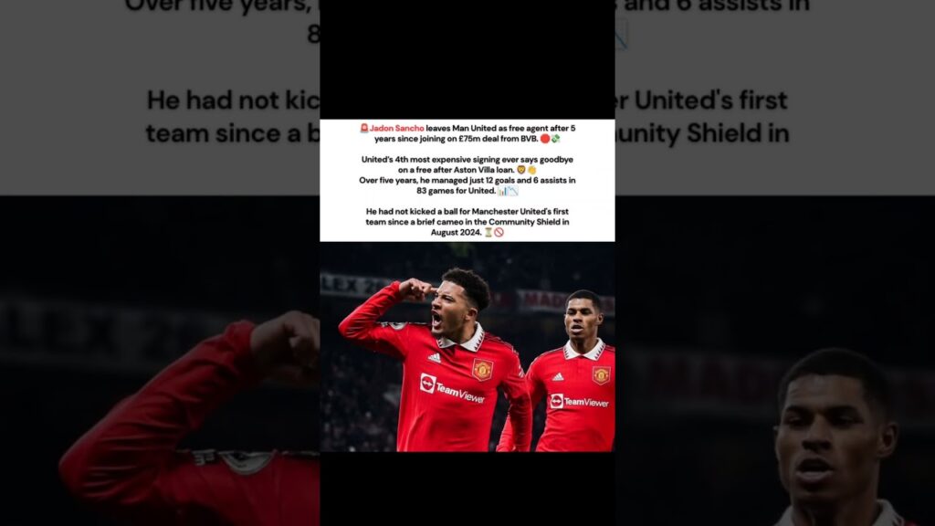 Manchester United Jadon Sancho Aston Villa Transfer News #premierleague