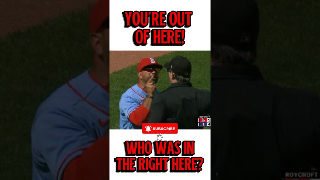 You’re Out of Here! Who was in the right? Subscribe for more content. #baseball #mlb