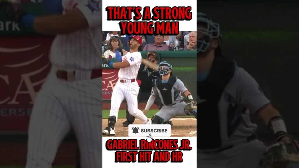 Gabriel Rincones Jr. First Hit and Home Run! Subscribe for more content. #baseball #mlb