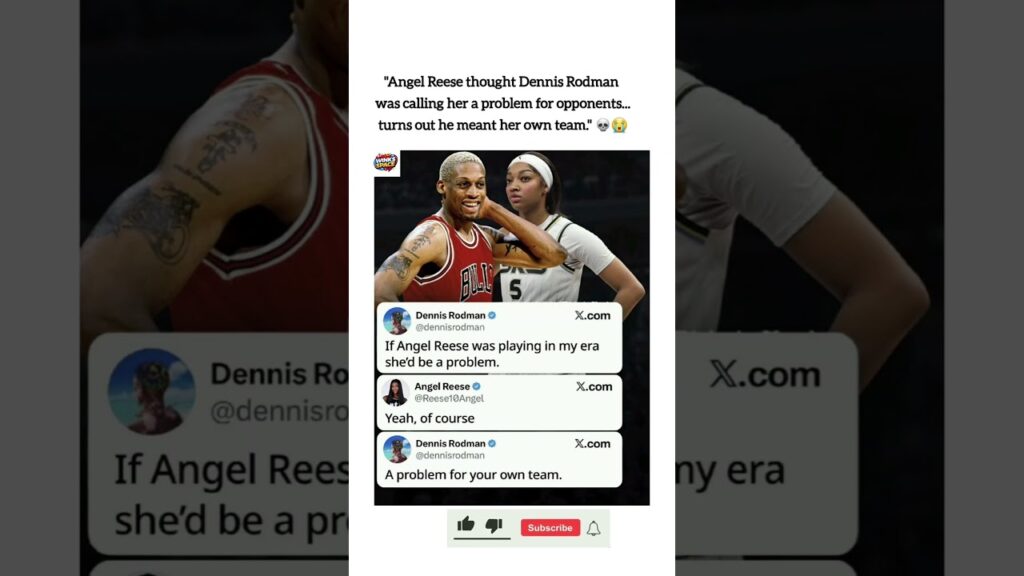 Satirical Post Jokes About Angel Reese and Dennis Rodman Exchange #shorts #viral #news #nba