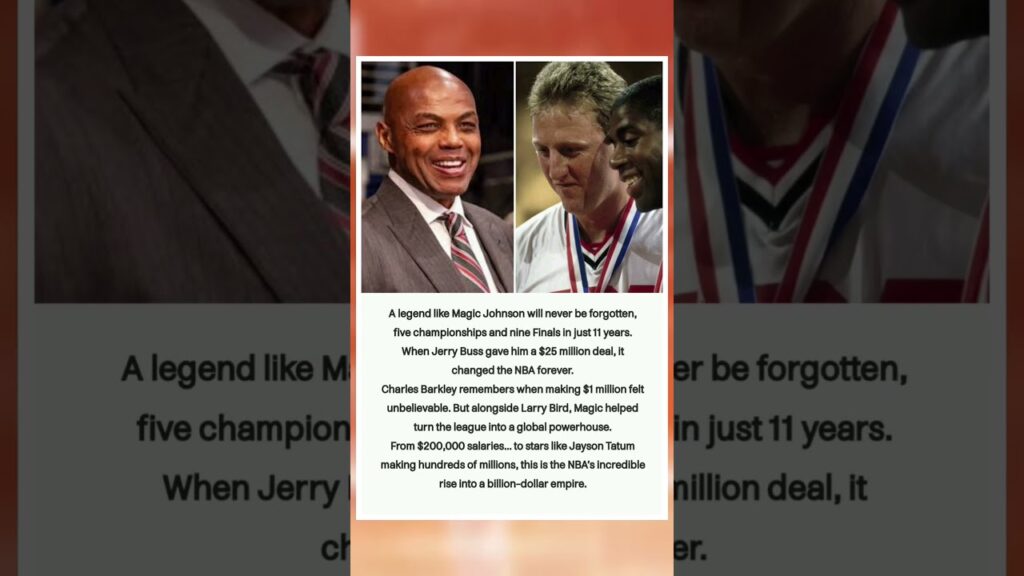 Barkley on Magic: The Moment NBA Salaries Changed #nba