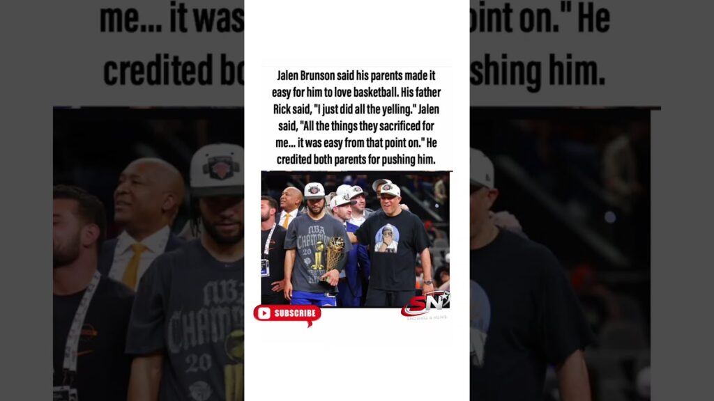 Jalen Brunson Credits Parents For His Success: “They Made It Easy”. #shorts #viral #foryou #news
