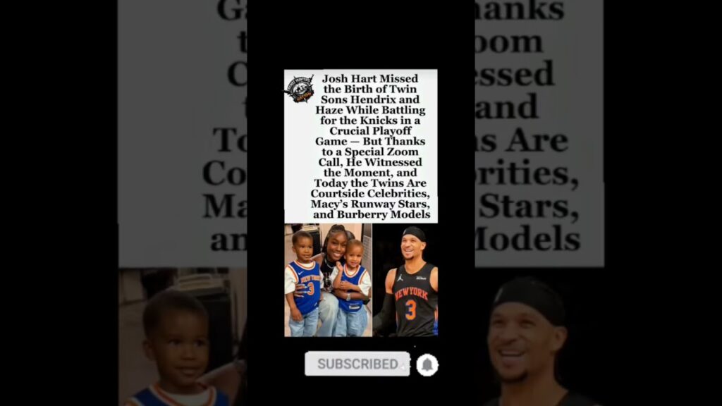 Josh hart’s twins went from zoom birth to runway stars ! #joshhart  #NBA#dadlife #shorts