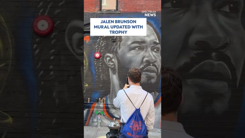 Jalen Brusnon mural updated with trophy