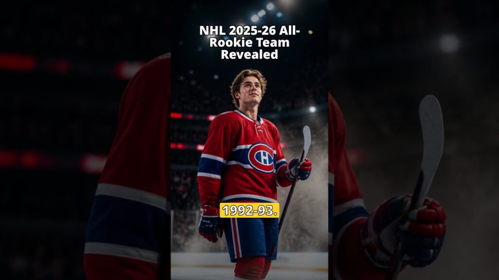 NHL All-Rookie Team Revealed: Schaefer, Demidov, 2 Canadiens Lead 2025-26