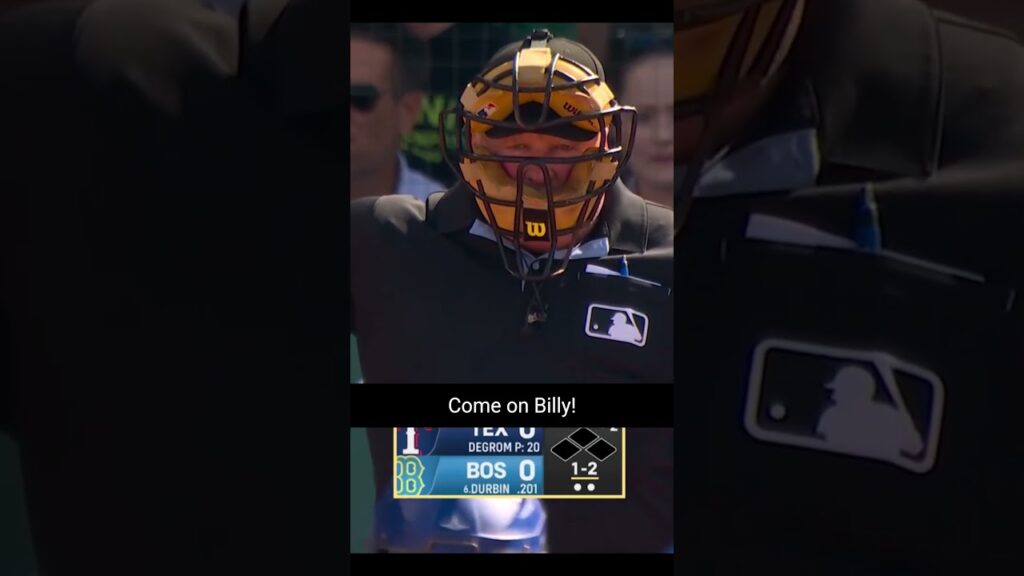 Umpire loses track of the count and strikes Red Sox batter out on accident #mlb #baseball #umpire