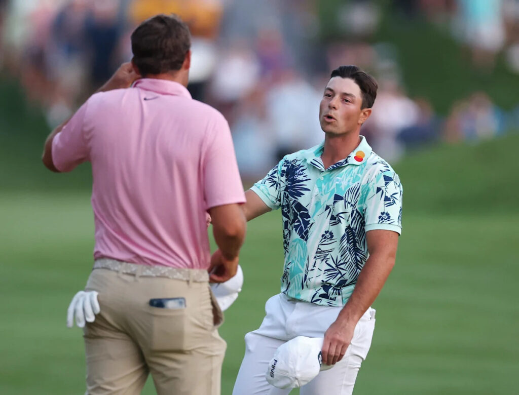 Scottie Scheffler, Viktor Hovland head to Monday playoff at Travelers