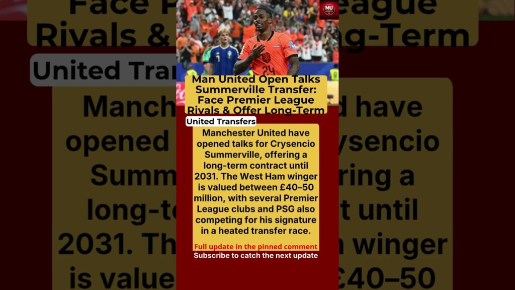 Manchester United Lead Transfer Race for Crysencio Summerville Amid Premier League Battle