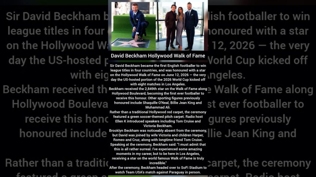 Tom Cruise, Victoria & No Brooklyn! Beckham’s Hollywood Star Ceremony Full Story 2026