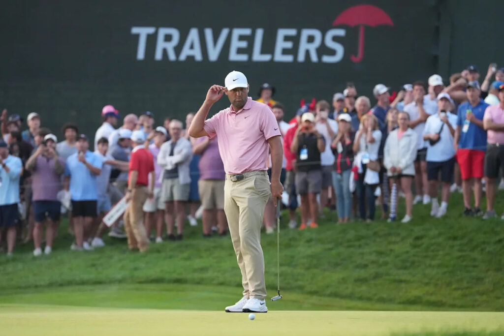 Scottie Scheffler, Viktor Hovland set for Monday playoff at Travelers